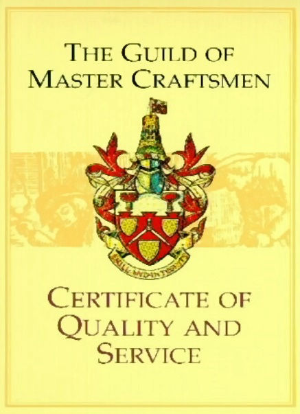Guild of Master Craftsmen - Certificate of Quality and Service